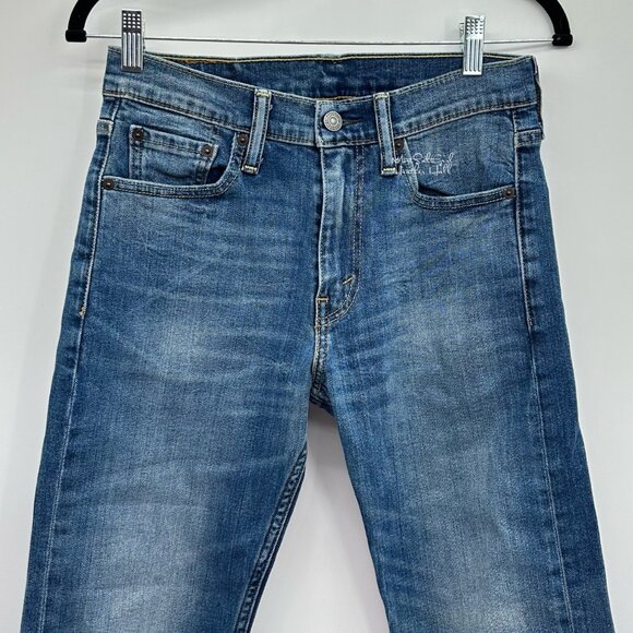 Levi's 513 Slim Straight Men's Jeans Size 28/30 - Picture 2 of 7